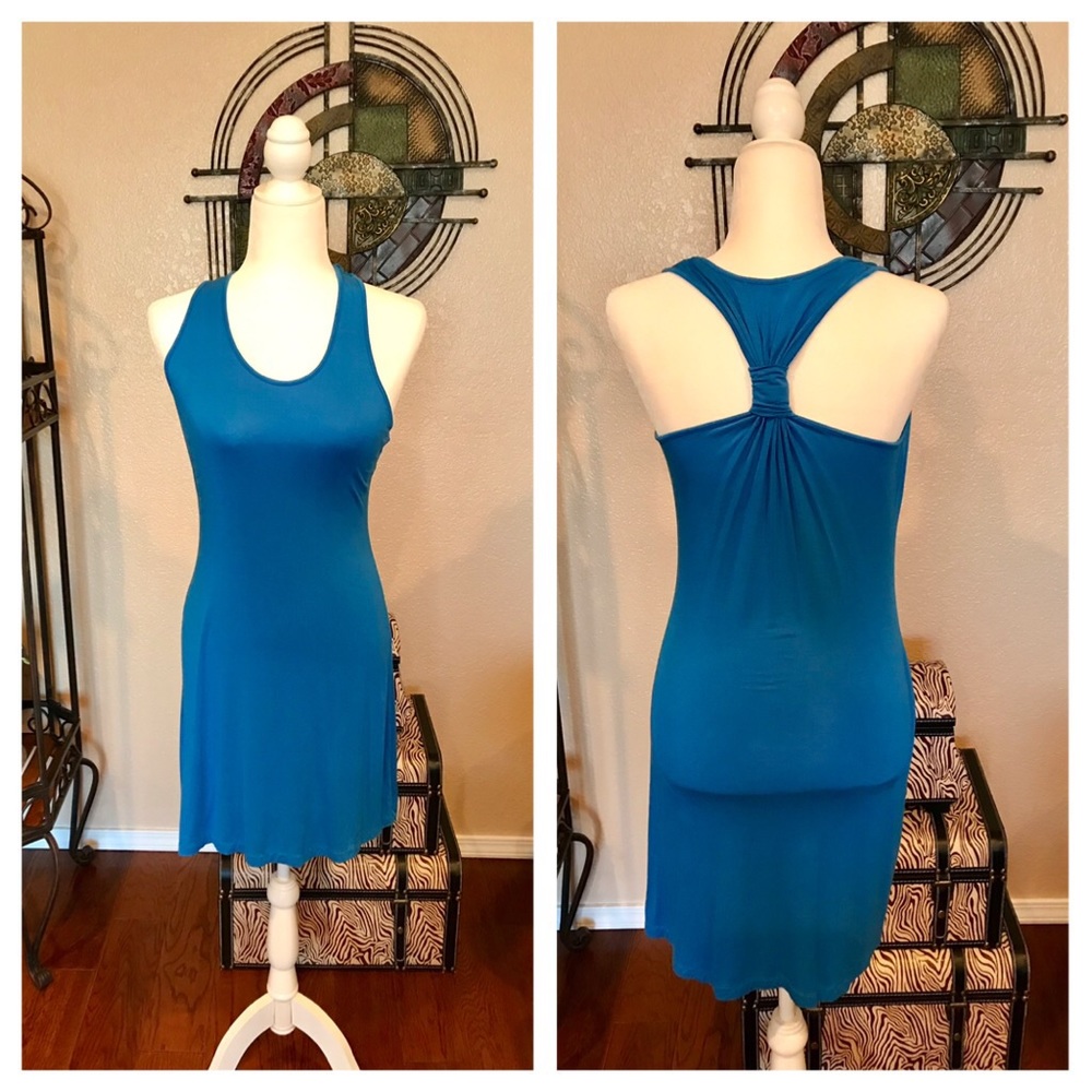 Racer back light dress.